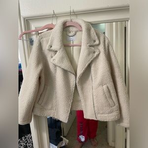 Old navy motto crop Sherpa jacket